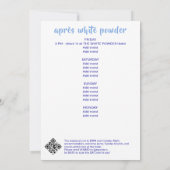 Invitation White Powder & Apres Ski Mountain Ski Bachelorette (Dos)