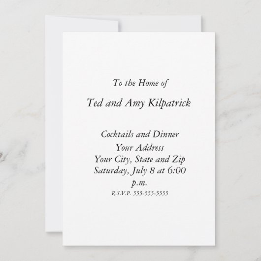 Invitation White Rabbit Alice Wonderland Hearts (Dos)