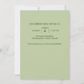 Invitation White Rose Green (Dos)
