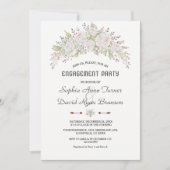 Invitation White Rose Roses Bourgogne (Devant)