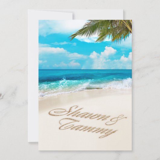 Invitation White Sands Beach ME DEMANDE DE METTRE DES NOMS DA (Devant)