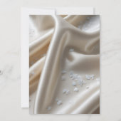 Invitation White Satin with Roses and Peony Wedding Shower (Dos)