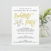 Invitation White Script Island Citrus Bachelorette Party (Debout devant)