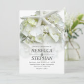 Invitation White Seaside Garden Décontracté Mariage élégant (Debout devant)