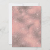 Invitation White Spiderwebs sur Rose Gold Arrière - plan Hall (Dos)