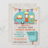 Invitation White Trash Anniversaire de la fête de bastion (Devant / Derrière)