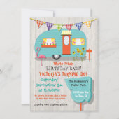 Invitation White Trash Anniversaire de la fête de bastion (Devant)