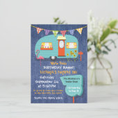 Invitation White Trash Anniversaire de la fête de bastion (Debout devant)