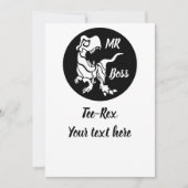 Invitation White Trex the Boss Dino (Devant)