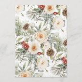 Invitation White Winter Wedding Nothing Fancy Just Love  (Dos)