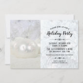 Invitation White Winter Wonderland Fête (Devant)