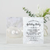 Invitation White Winter Wonderland Fête (Debout devant)