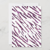 Invitation White Zebra Imprimer Glam Parties scintillant Invi (Dos)