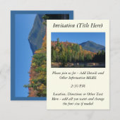 Invitation Whiteface Mountain sur Little Cherrypatch Pond (Devant / Derrière)