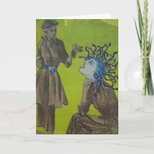 Invitation "Who invited her ?" greeting card/Invite (Devant)