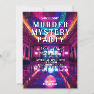 Invitation Whodunit meurtre mystère Meurtre sur la piste de d