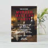 Invitation whodunit meurtre mystery 1950's style dîner party (Debout devant)