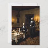 Invitation whodunit meurtre mystery 1950's style dîner party (Dos)