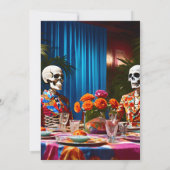 Invitation whodunit meurtre mystery 1960's style dîner party (Dos)