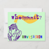 Invitation Whodunnit Mystery Party Sherlock Détection de l'in (Devant)