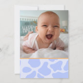 Invitation Who's in the MOOO-D Cow Print 1st Birthday (Dos)