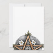 Invitation Wiccan Imbolc Chandlemas Floral Pentacle Holiday (Dos)