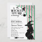 Invitation Wicked Cute Baby brasse le Baby shower d'Halloween (Devant)
