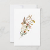 Invitation Widflowers Papillon Baptême photo personnalisée In (Dos)