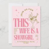 Invitation Wife is a showgirl bachelorette weekend itinerary  (Devant)