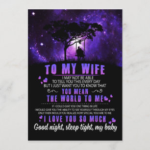 Invitation Wife Lovers À Ma Femme Je T'Aime Tellement