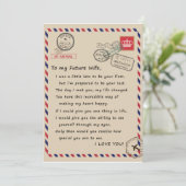 Invitation Wife Lovers | À Ma Future Femme Je T'Aime (Debout devant)