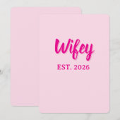 Invitation Wifey éd. 2026 (Devant / Derrière)