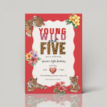 Wild and Five Tiger Cub Jungle Party