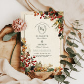 Invitation Wild Berry Rustic Garden Wedding