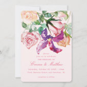 Invitation Wild Botanical Maximalism Wedding (Devant)