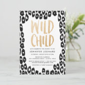 Invitation Wild Child Baby Shower (Debout devant)