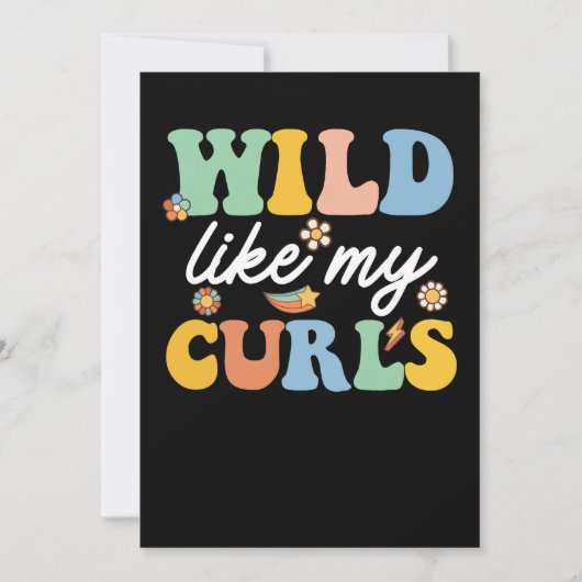 Invitation Wild Comme Mes Curls Curly Haired Super (Devant)