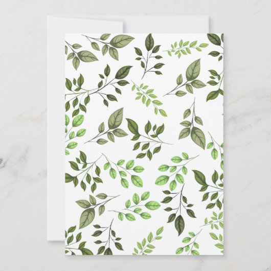 Invitation Wild Jungle Safari bébé garçon douche (Dos)