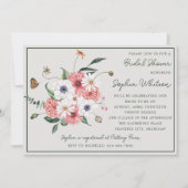 Invitation Wild Love Fleur sauvage Boho Floral Fête des marié (Devant)