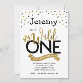Invitation Wild One 1er anniversaire (Devant)