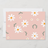 Invitation Wild One 1er anniversaire fête Daisy Boho Photo (Dos)