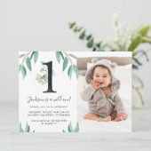 Invitation Wild One 1st Birthday Party Photo (Debout devant)