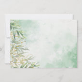 Invitation Wild One Animaux Verdure Gold Safari 1er anniversa (Dos)