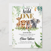 Invitation Wild One Baby shower (Devant)