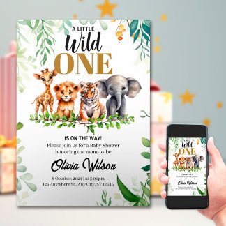 Invitation Wild One Baby shower