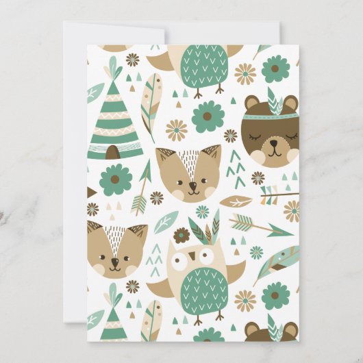 Invitation Wild One Baby shower (Dos)