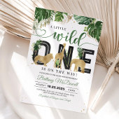 Invitation Wild One Baby shower Safari Boy