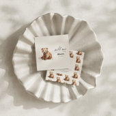 Invitation Wild One Bear Cub Baby Welcome 1st Birthday