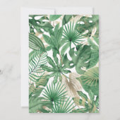 Invitation Wild One Birthday Boy Safari Animaux (Dos)