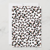 Invitation Wild One Birthday Empreinte de léopard Wild Jungle (Dos)
